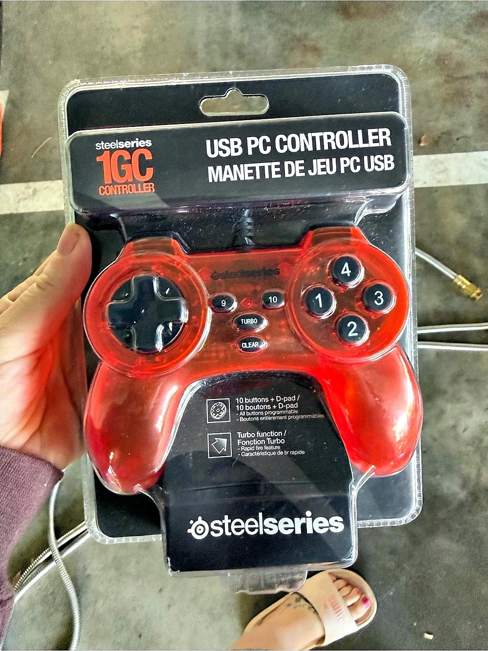 SteelSeries 1GC Controller Red & Black USB PC Controller 2-Pack NWT